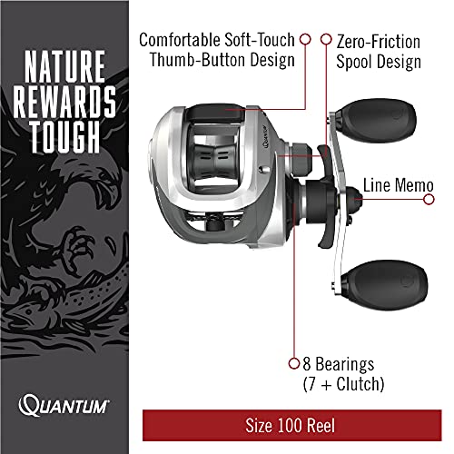 Quantum Throttle 100 Baitcasting Reel - 7.3:1 / Left-Hand Retrieve